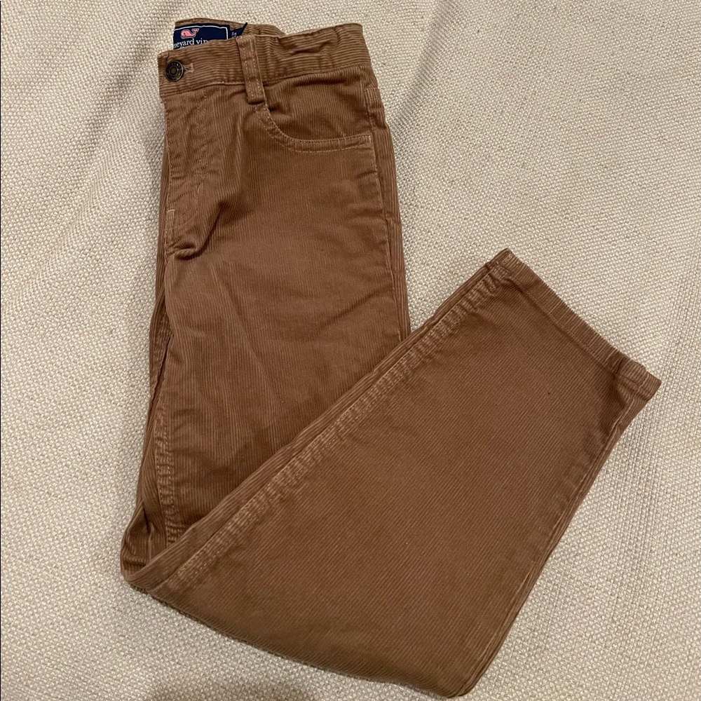 Vineyard Vines boys corduroy pants, khaki color